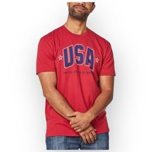 NWT General Standard USA Graphic T-Shirt Men’s Large Red 774L